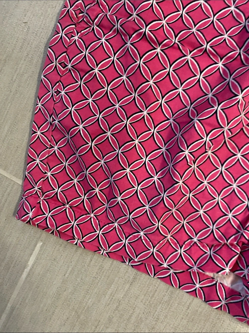 crown & ivy Pink Geo-Print Women's Shorts